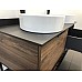 Тумба с раковинами Comforty Порто 120-2 00-00001287 подвесная Дуб темно-коричневый