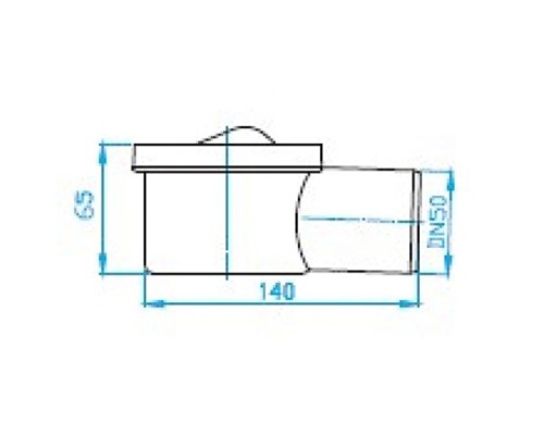 Сифон для душевого лотка PlastBrno SZS0005 Серый