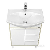 Тумба под раковину Рико 65 белый, ясень фабрик Aquaton 1A213301RIB90