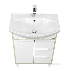 Тумба под раковину Рико 65 белый, ясень фабрик Aquaton 1A213301RIB90