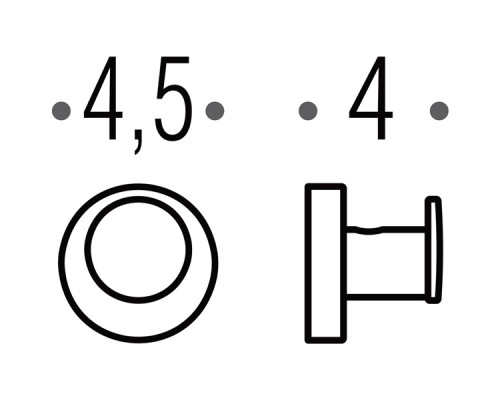Крючок Colombo Design Plus W4917.HPS1 Zirconium