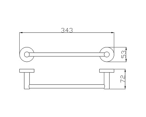Полотенцедержатель Rav Slezak Colorado COA0701/30 Хром