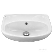 Полукруглая раковина Santek Анимо 50 1WH110493 без отверстия под смеситель