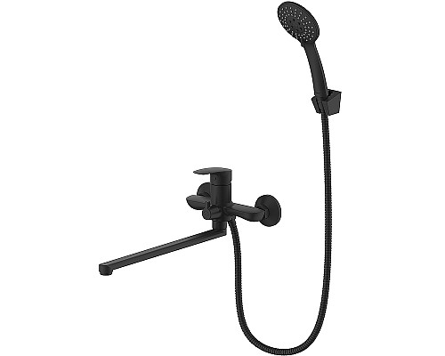 Смеситель для ванны Milardo Rora RORBL00M10 универсальный Черный матовый