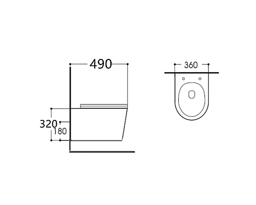 Унитаз Aquatek Вега AQ1904-00 подвесной с сиденьем Микролифт