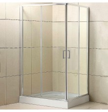 Душевой уголок BelBagno 100x80 профиль Хром стекло прозрачное