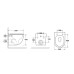 Унитаз подвесной безободковый OWL Eld Cirkel-H OWLT190101 с сиденьем DP микролифт