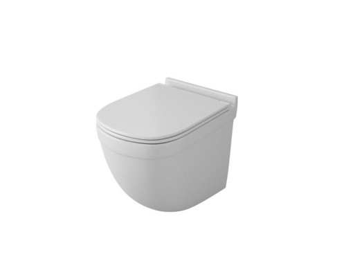 Унитаз подвесной безободковый OWL Eld Cirkel-H OWLT190101 с сиденьем DP микролифт