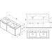 Тумба под раковину Ravak SD Classic II 130 X000001482 подвесная Белая
