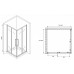 Душевой уголок Abber Schwarzer Diamant 80x80 профиль Черный стекло прозрачное