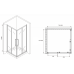 Душевой уголок Abber Schwarzer Diamant 80x80 профиль Черный стекло прозрачное