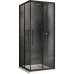 Душевой уголок Abber Schwarzer Diamant 80x80 профиль Черный стекло прозрачное