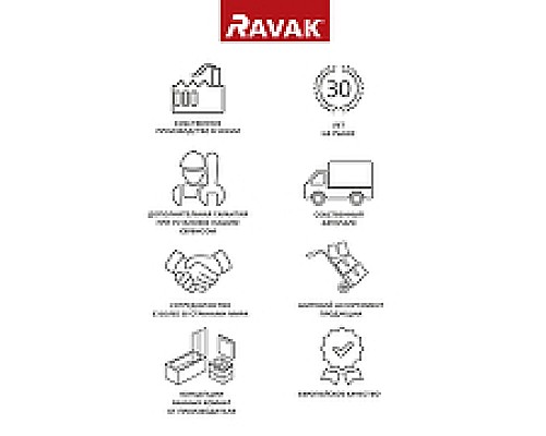 Биде Ravak Chrome X01450 подвесное Белое