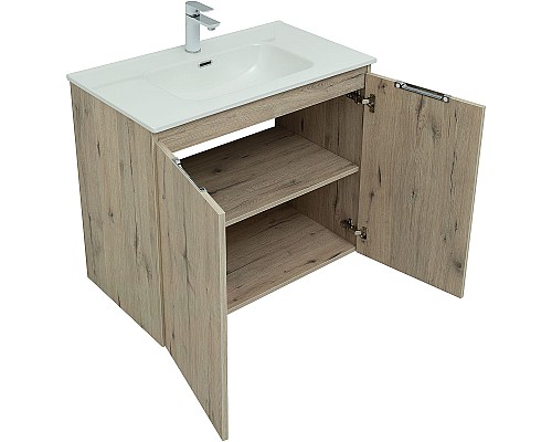 Тумба под раковину Aquanet Алвита New 80 277529 подвесная Дуб Веллингтон