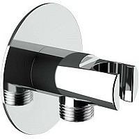 Шланговое подключение Remer 337X с держателем ручного душа Хром