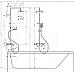 Душевая система для ванны Hansgrohe Vernis Shape с термостатом хром 26284000