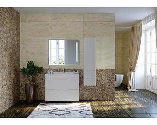 Тумба под раковину Bellezza Санриса 60 4630109180011 подвесная Белая