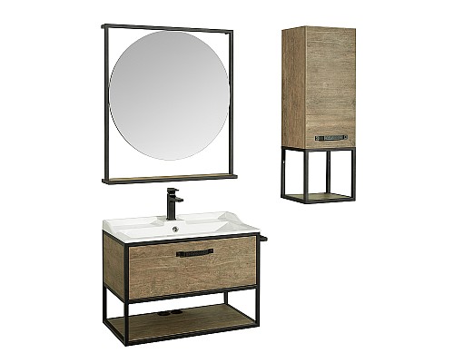 Тумба под раковину Aquaton Лофт Фабрик 80 1A242401LTDY0 подвесная Дуб кантри