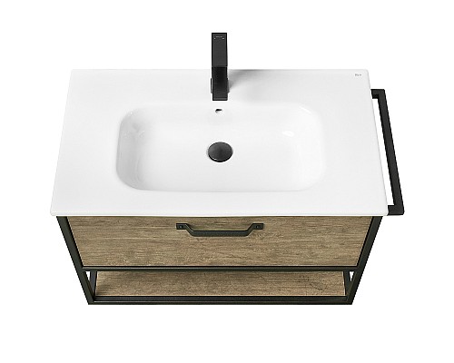 Тумба под раковину Aquaton Лофт Фабрик 80 1A242401LTDY0 подвесная Дуб кантри