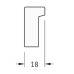 Зеркало Evoform Definite 136х46 Хром