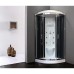 Душевая кабина Royal Bath НК 90x90 с гидромассажем задняя стенка Черная