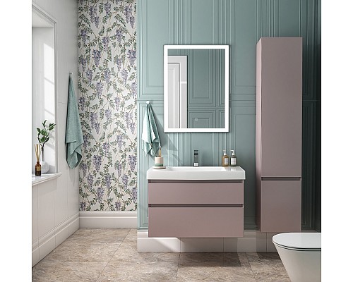 Пенал Kerama Marazzi CUBO подвесной правый 165, мальва матовый Пенал Kerama Marazzi CUBO подвесной правый 165, мальва матовый