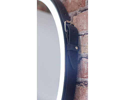 Зеркало Art&Max Milan AM-Mil-650-DS-F-Nero с подсветкой с сенсорным выключателем Черное