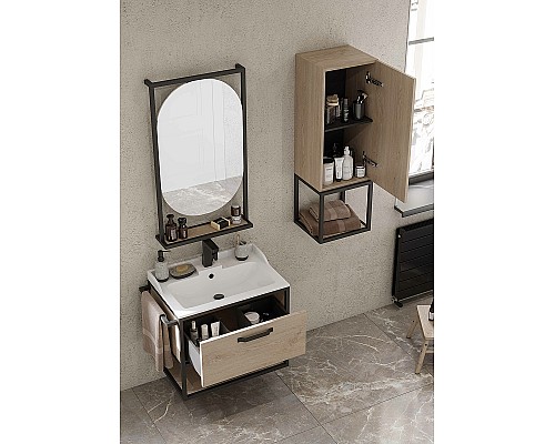 Зеркало Aquaton Лофт Фабрик 50 1A242502LTDU0 Дуб эндгрейн