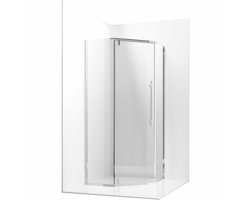 Душевой уголок Ambassador Ritz 100х100 профиль Хром стекло прозрачное