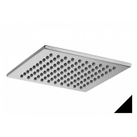 Верхний душ 200x200 8мм SYNCRO, антикальций черный матовый