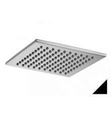 Верхний душ 200x200 8мм SYNCRO, антикальций черный матовый