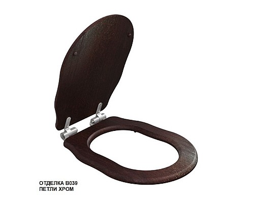 Крышка-сиденье для унитаза Caprigo BOHEME KFM-IC-B039 петли хром с микролифтом