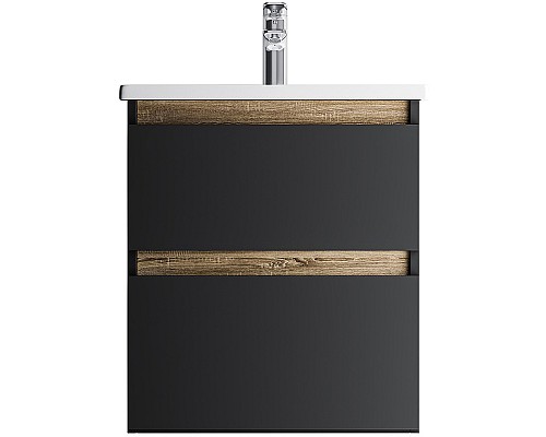 Тумба под раковину AM.PM X-Joy 55 M85AFHX0552BM подвесная Черная матовая