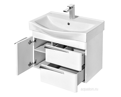 Тумба под раковину Беверли 65 белый Aquaton 1A235301BV010 Тумба под раковину Беверли 65 белый Aquaton 1A235301BV010