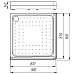 Акриловый поддон для душа Radomir 90x90x16 1-11-0-0-0-118 Белый