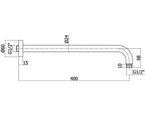 Верхний душ Paffoni Synkro King ZSOF079NO 30 черный
