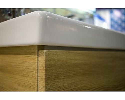 Тумба под раковину Art&Max AM-Techno-700-2C-SO-LW674 подвесная Дуб мадейра янтарь