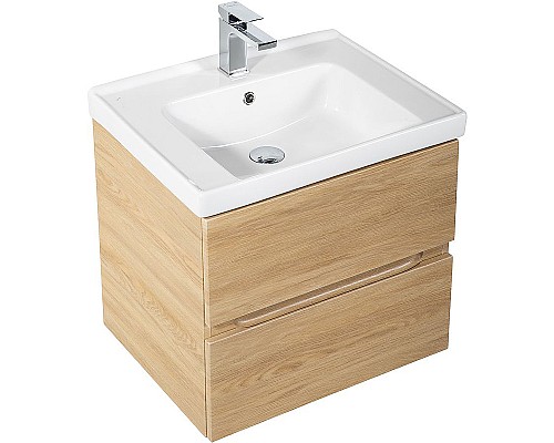 Тумба под раковину Art&Max AM-Techno-700-2C-SO-LW674 подвесная Дуб мадейра янтарь