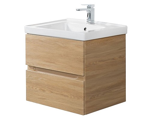 Тумба под раковину Art&Max AM-Techno-700-2C-SO-LW674 подвесная Дуб мадейра янтарь