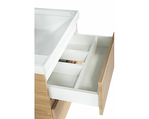 Тумба под раковину Art&Max AM-Techno-700-2C-SO-LW674 подвесная Дуб мадейра янтарь