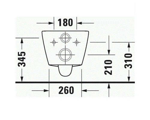 Унитаз Duravit D-Neo 2577090000 подвесной без сиденья