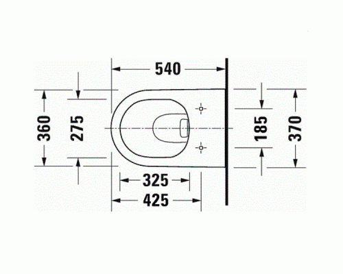 Унитаз Duravit D-Neo 2577090000 подвесной без сиденья