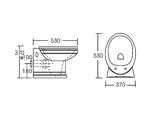 Унитаз CeramaLux Lux Classic 2021 подвесной с сиденьем Микролифт