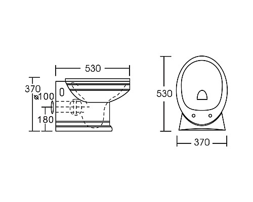 Унитаз CeramaLux Lux Classic 2021 подвесной с сиденьем Микролифт