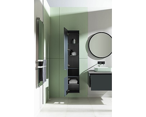 Шкаф пенал Allen Brau Infinity 35 L 1.21010.AM подвесной Антрацит матовый