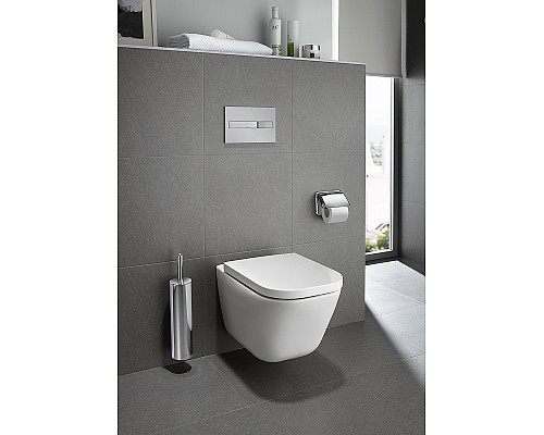 Комплект унитаза с инсталляцией Roca The Gap 893104100 с сиденьем Микролифт и клавишей смыва