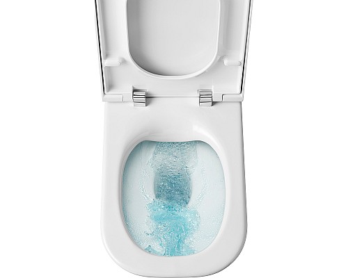 Комплект унитаза с инсталляцией Roca The Gap 893104100 с сиденьем Микролифт и клавишей смыва