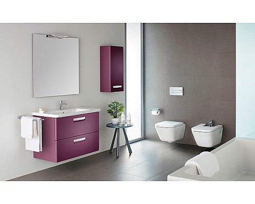 Комплект унитаза с инсталляцией Roca The Gap 893104100 с сиденьем Микролифт и клавишей смыва