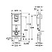 Инсталляция Grohe 3 в 1 для подвесного унитаза 38721001