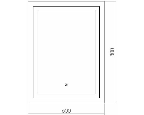 Зеркало Azario Рига 60 ФР-00001378 с подсветкой с сенсорным выключателем